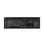 Teclado Ampliado NERO PC USB Letras Brancas Fundo Preto