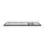 Teclado Ampliado NERO PC USB Letras Pretas Fundo Branco