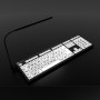 Teclado Ampliado NERO PC USB Letras Pretas Fundo Branco