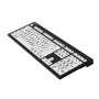 Teclado Ampliado NERO PC USB Letras Pretas Fundo Branco