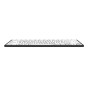 Teclado Ampliado Mini Bluetooth PC Letras Pretas Fundo Branco