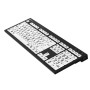 Teclado Ampliado e Braille NERO PC USB Letras Pretas Fundo Branco