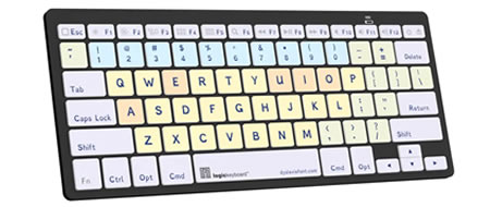 Teclado Dislexia Mini Bluetooth PCLogickeyboard