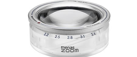 Lupa menas ZOOM 2.2 a 3.4x Ø65mm LED Eschenbach