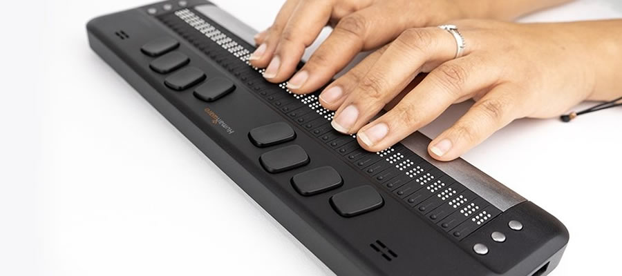 Bloco de Notas c/ Linha Braille Brailliant BI 40X Humanware