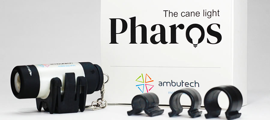 Lanterna Recarregável Pharos p/ Iluminação Bengalas Ambutech