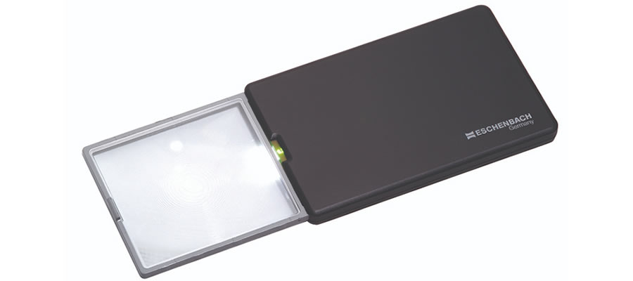 Lupa easyPOCKET 3.0x 8.0 Dioptrias 50x46 mm LED Eschenbach